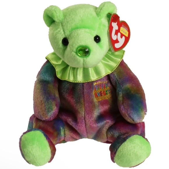 TY Beanie Baby - AUGUST the Birthday Bear (7.5 inch) - MWMT's - Picture 1 of 1